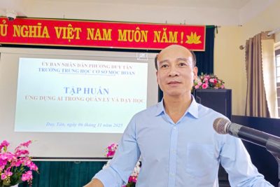 Chuyển đổi số và quản trị hiện đại:  Động lực nâng tầm chất lượng tại trường THCS Mộc Hoàn