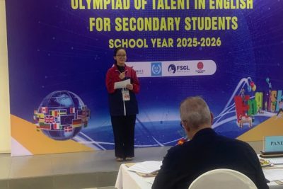 GƯƠNG SÁNG HỌC ĐƯỜNG – NỮ SINH LỚP 8B  ĐẠT GIẢI BA CUỘC THI TÀI NĂNG TIẾNG ANH CẤP TỈNH